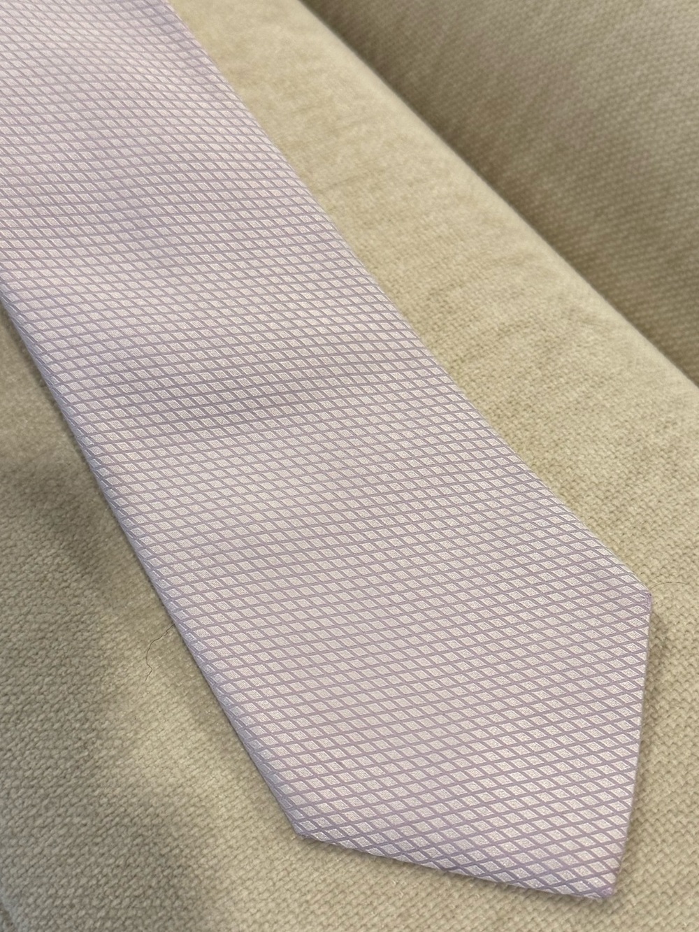 Giorgio Armani Lavender Textured Silk Tie